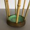 Mid-Century Metal Brass and Bamboo Umbrella Stand, Germany, 1950s 3