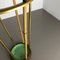 Mid-Century Metal Brass and Bamboo Umbrella Stand, Germany, 1950s, Image 8