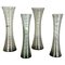 Mundgeblasene Kristallglas Vasen von Alfred Taube, 1960er, 4er Set 1