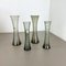 Mundgeblasene Kristallglas Vasen von Alfred Taube, 1960er, 4er Set 3