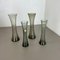 Mundgeblasene Kristallglas Vasen von Alfred Taube, 1960er, 4er Set 4