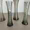 Mundgeblasene Kristallglas Vasen von Alfred Taube, 1960er, 4er Set 8