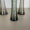 Mundgeblasene Kristallglas Vasen von Alfred Taube, 1960er, 4er Set 14