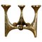 Mid-Century Brutalist Bronze Candleholder by Michael Harjes, Germany, 1960s 1