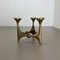 Mid-Century Brutalist Bronze Candleholder by Michael Harjes, Germany, 1960s 2