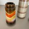 Multicolor Fat Lava Pottery Vases from Scheurich, Germany, 1970s, Set of 4 6