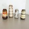 Multicolor Fat Lava Pottery Vases from Scheurich, Germany, 1970s, Set of 4, Image 2