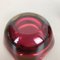 Red Murano Glass Sommerso Bowl or Ashtray, Italy, 1970s, Set of 2 5