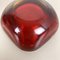 Red Murano Glass Sommerso Bowl or Ashtray, Italy, 1970s, Set of 2, Image 11
