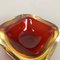 Red Murano Glass Sommerso Bowl or Ashtray, Italy, 1970s, Set of 2, Image 10
