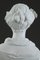 19th Century Biscuit Young Woman With Flowers Statuette 12