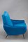 Blue Velvet Armchairs, Set of 2, Image 6