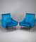 Blue Velvet Armchairs, Set of 2 2