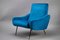 Blue Velvet Armchairs, Set of 2, Image 12