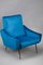 Blue Velvet Armchairs, Set of 2 4