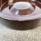 Mid-Century Italian Brown Porcelain Stoneware Ashtray by Mangiarotti Danese, 1970s 7