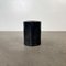 Schwarze italienische zylindrische Mid-Century Vase von Ceramica Marber, 1970er 2