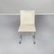 Italienische Mid-Century Stühle aus weißem Leder & Stahl von Offredi für Saporiti, 1970er, 6er Set 3