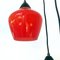 Mid-Century Italian Modern Three-Light Pendant with Colored Glass, 1950s 6