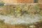 Palau Junca, Pittura impressionista con fiume e chalet, olio su tela, con cornice, Immagine 6