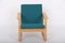Modell 2256 Armlehnstuhl aus Heller Eiche & Stoff von Børge Mogensen für Fredericia 1