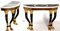 19th Century Sicilians Wood Consoles with Gilding and Stucco, Set of 2, Image 1