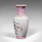 Hohe Chinesische Vintage Art Deco Keramik Pfau Vase Baluster Urne 5