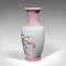 Tall Vintage Chinese Art Deco Ceramic Peacock Vase Baluster Urn, Image 5