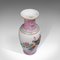 Hohe Chinesische Vintage Art Deco Keramik Pfau Vase Baluster Urne 7