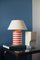Small Red & Ivory Bolet Table Lamp by Eo Ipso Studio 2