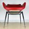 Mid-Century Italian Red Desk Office Chair, 1960s 10