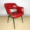 Mid-Century Italian Red Desk Office Chair, 1960s 6