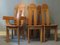 Brutalist High Back Dining Chairs, Set of 6 3