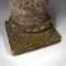 Antique English Victorian Stone Column Brass Dial Garden Sundial, 1900s 12