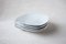 Indulge Nº5 Small White Handmade Porcelain Plate by Sarah-Linda Forrer, Set of 4 1