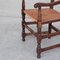 Mid-Century French Oak and Rush Armchairs, Set of 2 11