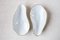 Indulge Nº3 White Handmade Porcelain Bowls with 24-Carat Golden Rim by Sarah-Linda Forrer, Set of 2 1