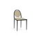 Balzaretti Chair in Black High-Gloss and Quinoa Mohair by Daniel Nikolovski & Danu Chirinciuc for Kabinet 1