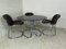 Space Age Italian Leather and Chrome Dining Room Set by Gastone Rinaldi for Rima, 1970s, Set of 5, Image 13
