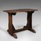 Antique English Georgian Oak Tavern Occasional Side Table with Live Edge 1