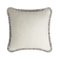 HAPPY PILLOW EDITION Velvet Dirty White Cushion with Multicoloured Fringes by Lorenza Briola for LO Decor 1