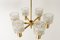 Vintage Scandinavian Brass Chandelier by Carl Fagerlund for Orrefors, 1960s, Image 5