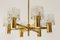 Vintage Scandinavian Brass Chandelier by Carl Fagerlund for Orrefors, 1960s, Image 6