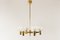 Vintage Scandinavian Brass Chandelier by Carl Fagerlund for Orrefors, 1960s 2