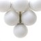 Chandelier with 10 Opal Glass Spheres, 1960s, Image 7