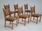 Danish Design Oak Wood Set of Dining Chairs in the Style of Henning Kjærnulf, 1960s, Set of 6 13