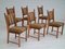 Danish Design Oak Wood Set of Dining Chairs in the Style of Henning Kjærnulf, 1960s, Set of 6, Image 13