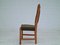 Danish Design Oak Wood Set of High Back Dining Chairs in the Style of Henning Kjærnulf, 1960s, Set of 6, Image 15