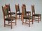 Danish Design Oak Wood Set of High Back Dining Chairs in the Style of Henning Kjærnulf, 1960s, Set of 6 5