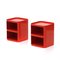 Red Square Componibili Bedside Tables by Anna Castelli for Kartell, 1960s, Set of 2 1